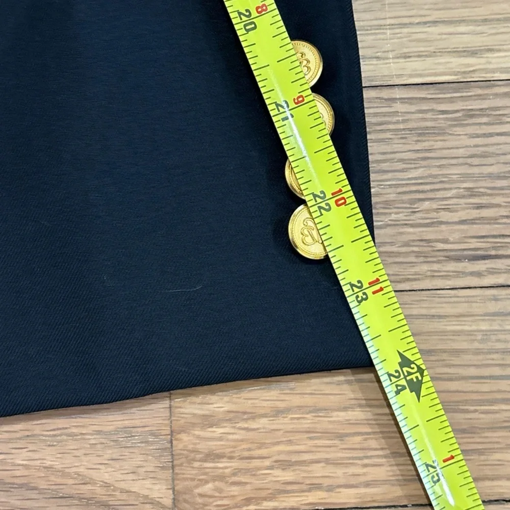 Classic Men's Black Blazer with Gold Buttons